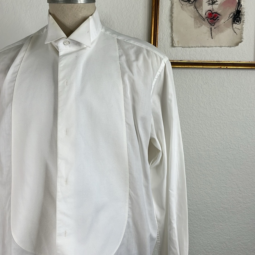 Fray Bergdorf Goodman Front Tuxedo Shirt